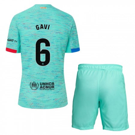 Camisola FC Barcelona Gavi 6 Criança 3º Equipamento 2023-24 Manga Curta